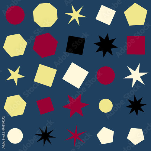 allover geometrical star designs high quality vectors