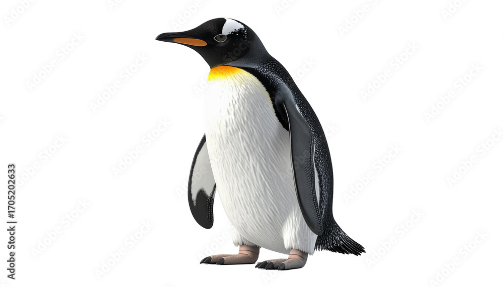 Fototapeta premium penguin , isolated on white background, transparent PNG