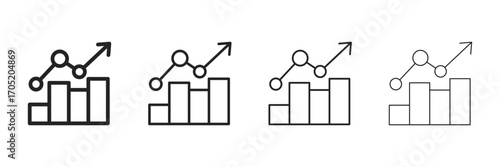 Performance Icon Set With Multiple Line Styles Vector Illustration 