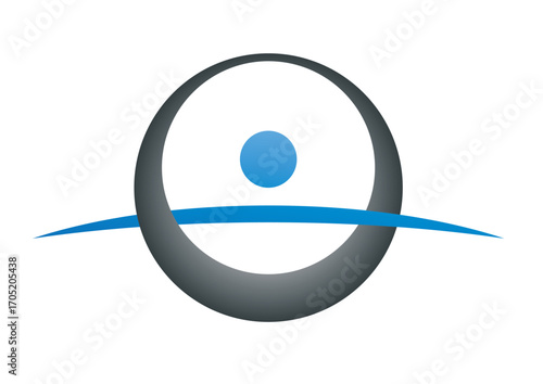 personne volant abstrait minimaliste logo-v03