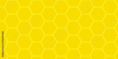 A sweet seamless yellow honeycomb pattern with a golden hexagon beehive texture. fantasy, comb, cell, food, orange, gold, beeswax, backgrounds