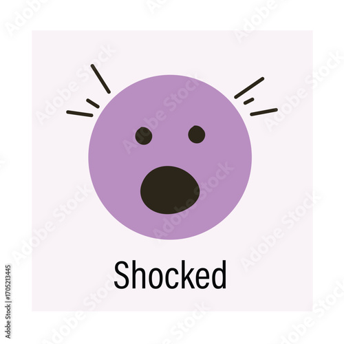 Shocked Face Emoji Expression