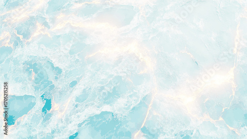 Abstract blue and orange lightning storm render isolated on transparent background.