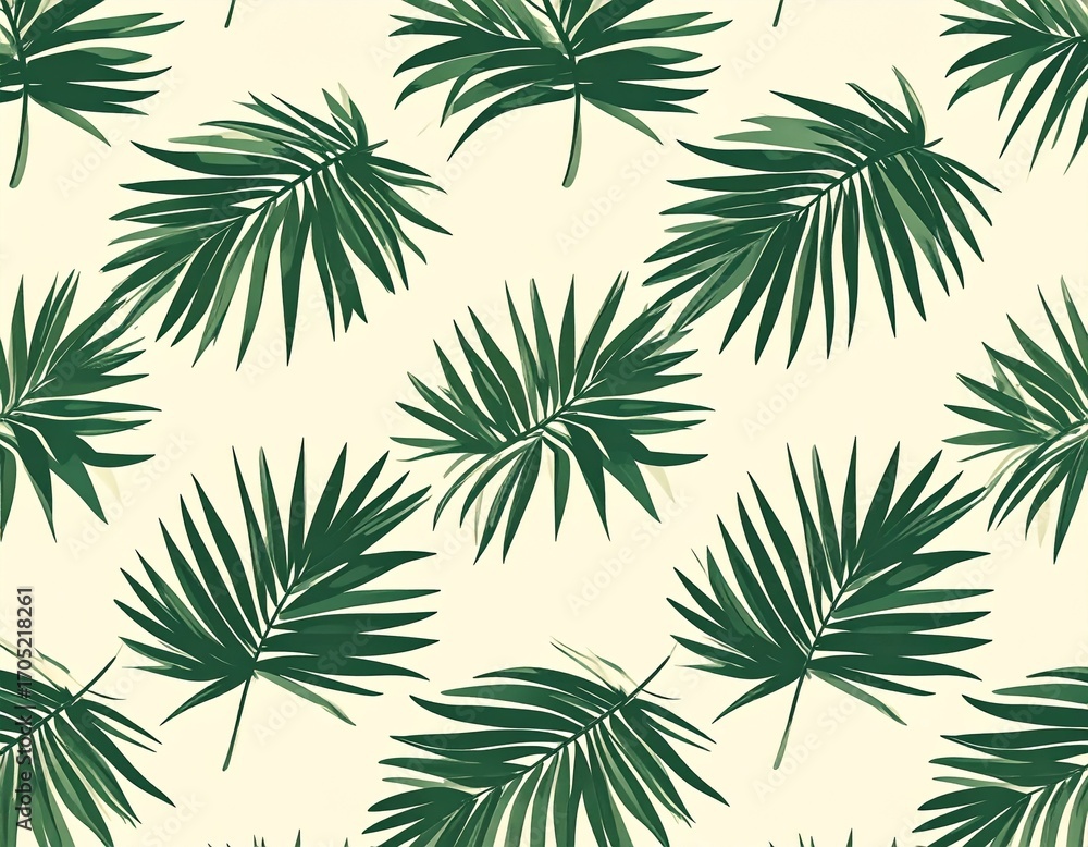tropical palm leaves, minimal pattern tropical palm leaves, minimal pattern