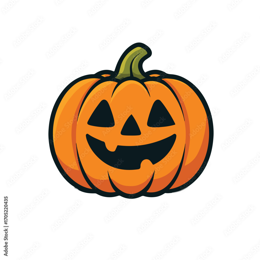 Fototapeta premium halloween pumpkin isolated on white background