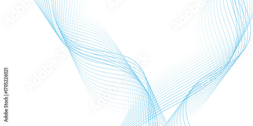 modern background with white light blue stripes. vector line illustration eps10