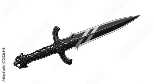 Exquisite ornate dagger, a symbol of power and mystery, ready for epic quests and heroic adventures