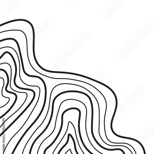 Topographic Line Corner