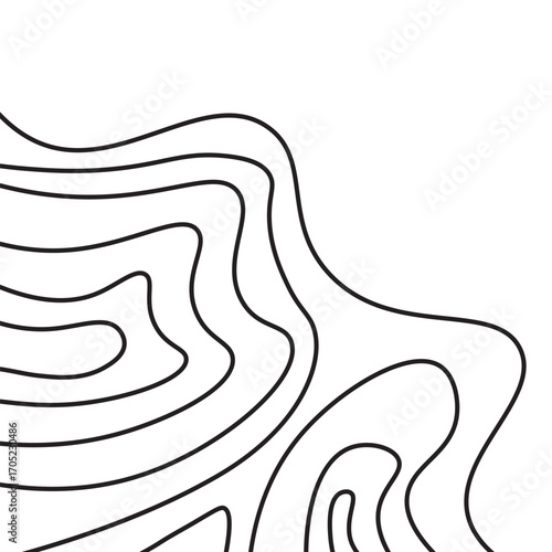 Topographic Line Corner