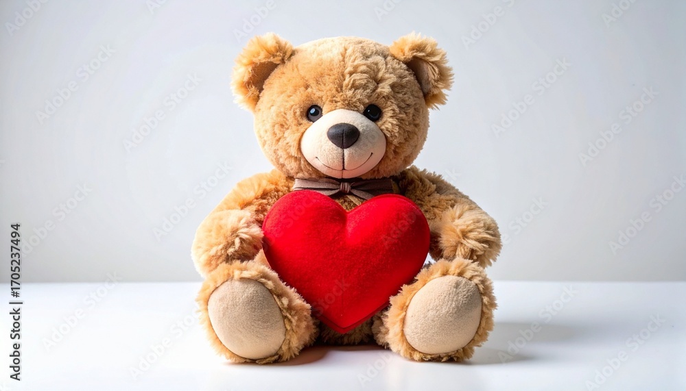 Obraz premium teddy bear with heart