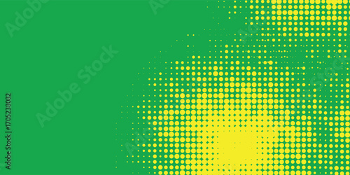 Dots halftone yellow green color pattern gradient texture background. vector modern dsign pattern eps10