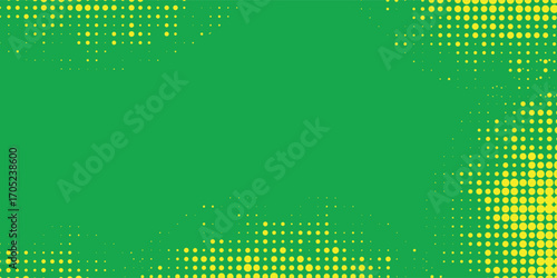 Dots halftone yellow green color pattern gradient texture background. vector modern dsign pattern eps10