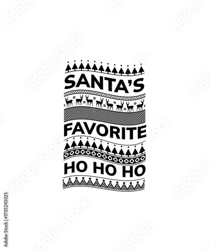 SANTA’S FAVORITE HO HO HO svg