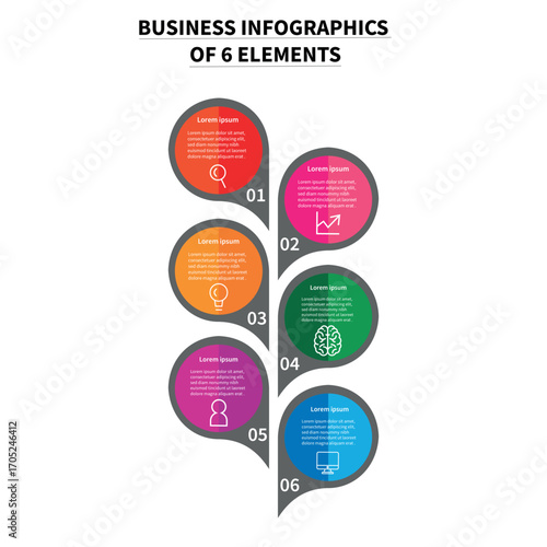 A detailed infographic with a globe at the center, surrounded by interconnected icons representing various business sectors and data flow, set against a dark blue background.