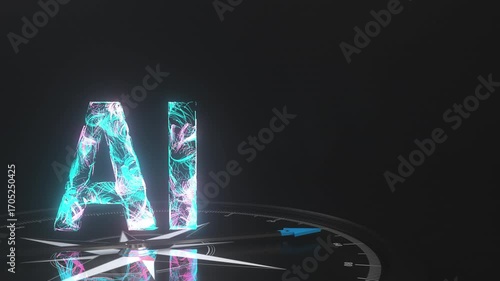 4k video Compass AI Direction Vision. ProRes 4444.