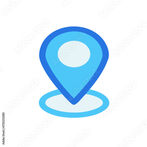 Modern map pin icon for location services
