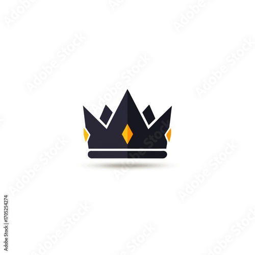 Elegant vector crown illustration, symbolizing leadership, success, and high quality, perfect for sophisticated branding or prestigious design projects
