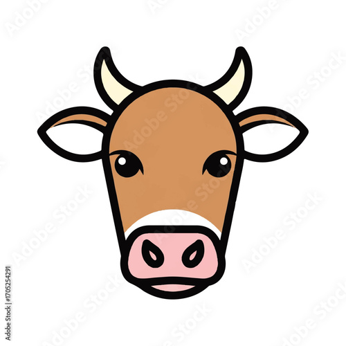 Strong white stallion head side profile mascot design. A clean and bold vector graphic illustration for equine branding