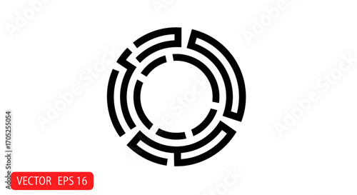 Intricate circular labyrinth design representing complexity and problem solving