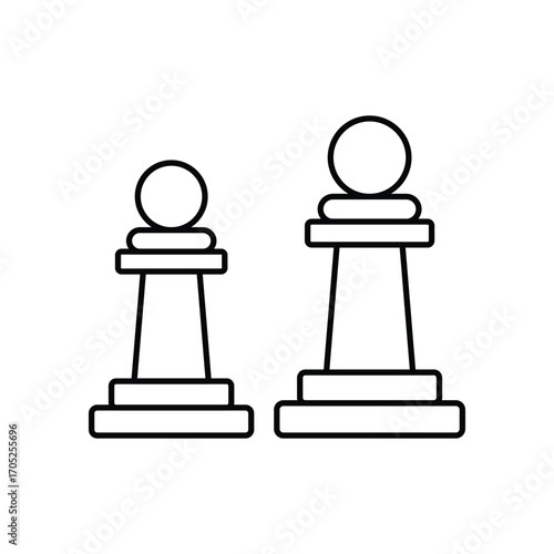 Chess Vector icon which can easily modify or edit
