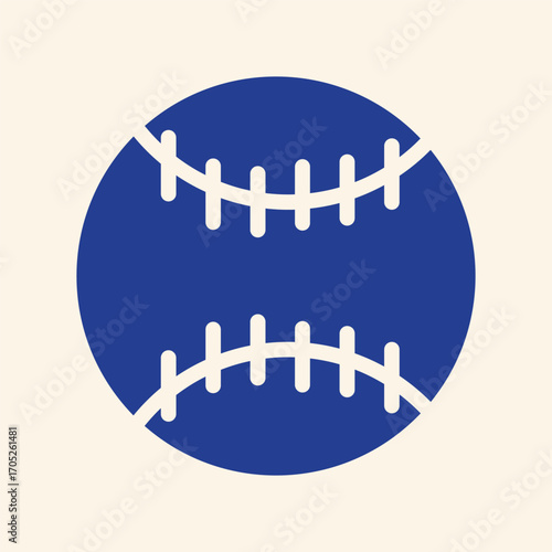 Dynamic blue baseball graphic symbolizing sports, competition, and active lifestyle