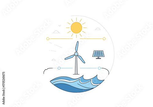 Harnessing clean energy with sun, wind, and water power for a sustainable future