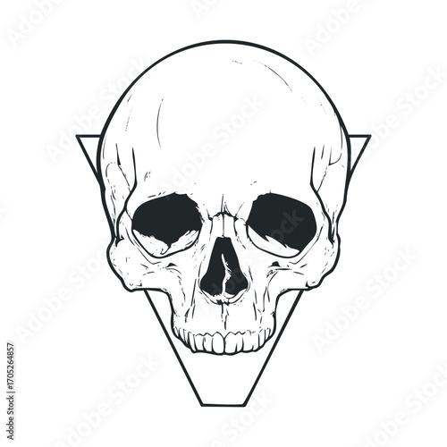 A spooky Halloween pumpkin with a carved face and jagged teeth.