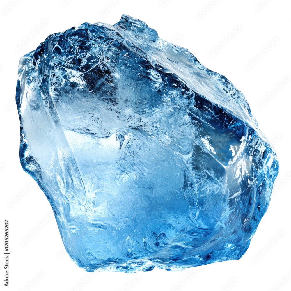 Obraz premium ice cubes isolated on white background