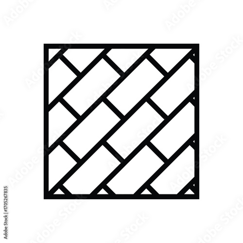 Abstract geometric pattern of intersecting rectangles