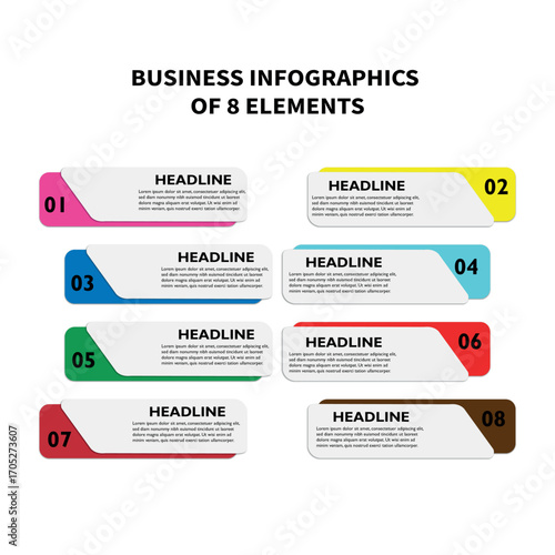 A clean and organized infographic using a grid-like layout to showcase six different data points or concepts, each with a corresponding icon and heading.