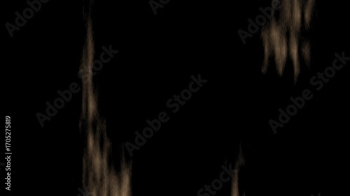 Abstract motion video of red fire light animation on a black curtain