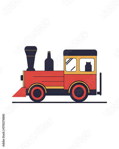 toy truck isolated on white