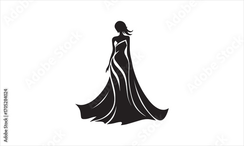 Woman in Evening Gown