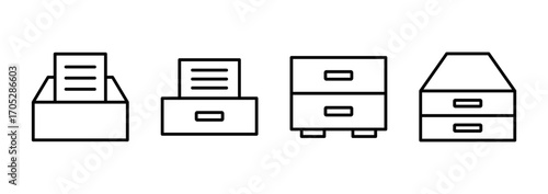 Archive folders icon vector. Document vector icon. Archive storage icon.