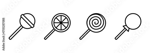Candy icon vector. candy sign and symbol.