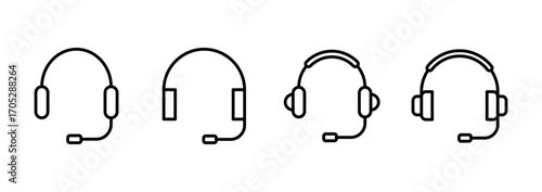 Headphone icon vector. Headvector sign and symbol