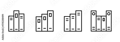 Library icon vector. education sign and symbol