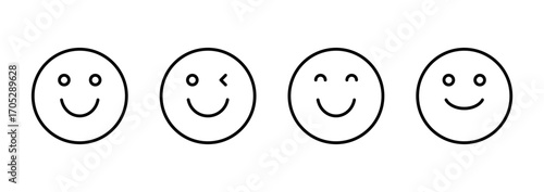 Smile icon vector. smile emoticon icon. feedback sign and symbol