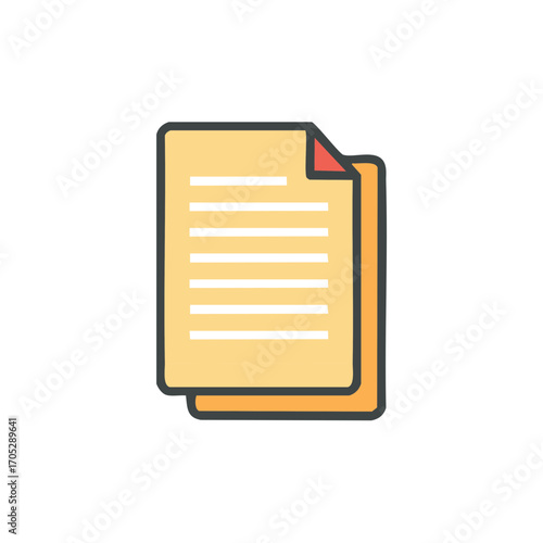Stack of documents and papers with text, business data and office administration