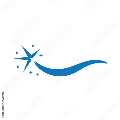 Minimal abstract cleaning vector icon representing sanitation, hygiene, and professional cleaning work