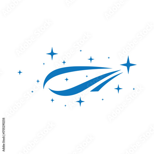 Minimal clean logo with shining sparkle representing clarity, hygiene, and cleaning excellence