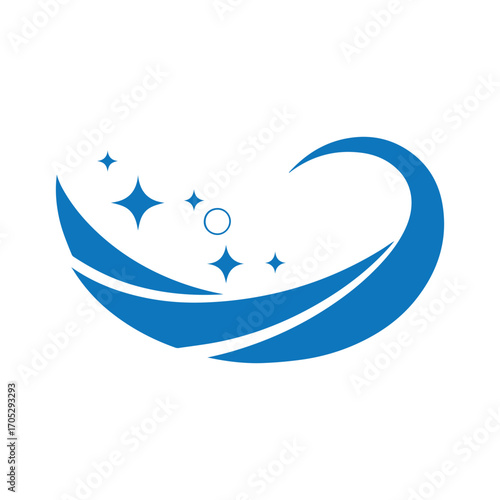 Clean soap bubble logo representing sanitation, hygiene and freshness services