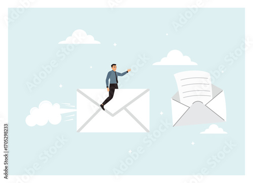 Entrepreneurs send messages to confirm project status.
