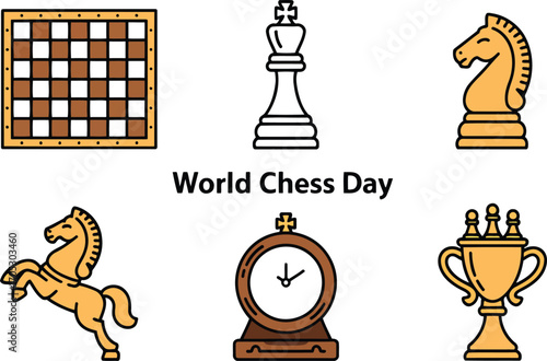 World Chess Day Celebration International Event Board Game Strategy Mind Sport