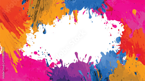 Abstract background of color stains of paints. Bright Abstract watercolor drawing on a paper image. 