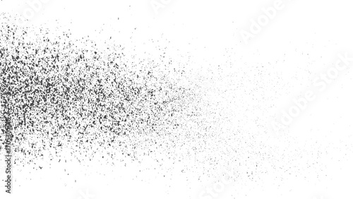 Abstract mild grunge texture effect vector background black isolated on white. Grunge background vector subtle grain dust and scratch distressed overlay design. 