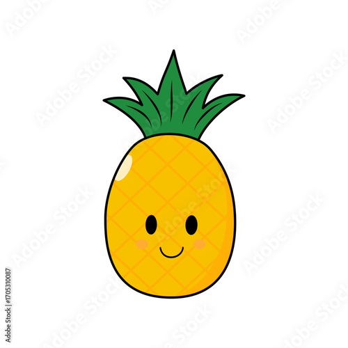pineapple vector illustration