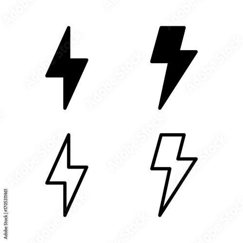 Lightning icon vector illustration. electric sign and symbol. power icon. energy sign