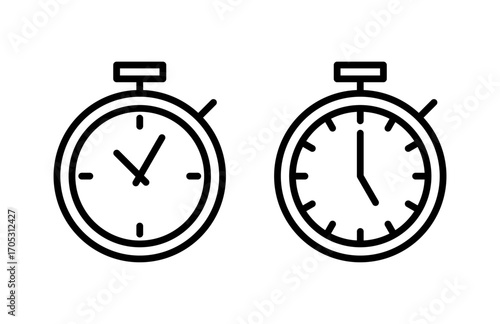 stopwatch icon vector illustration. Timer sign and symbol. Countdown icon. Period of time