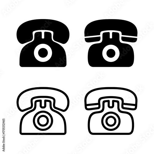 Telephone icon vector illustration. phone sign and symbol